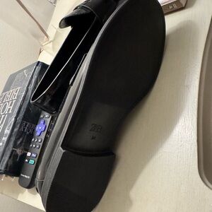 Zara Patent Black Loafers